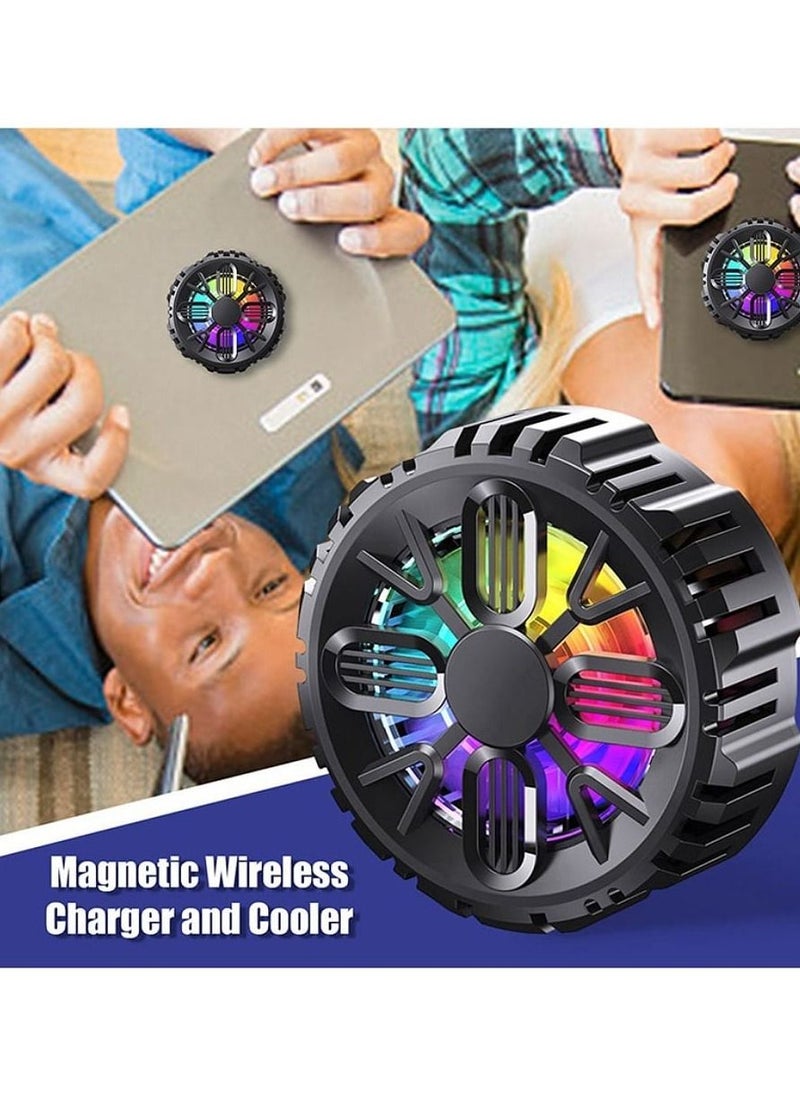 Magnetic Tablet And Mobile Phone Flat Radiator Cooling RGB  - Image 3