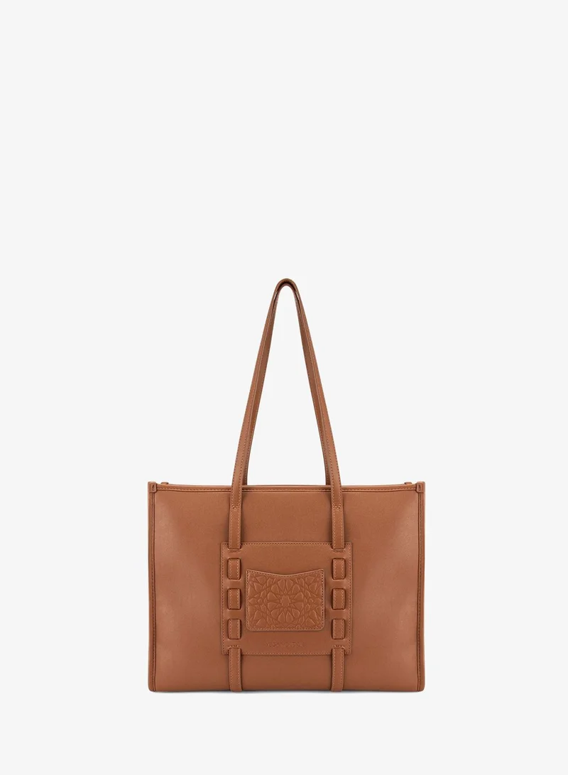 Veganologie Arabesque Tote in Dunes Made from Bamboo Fiber