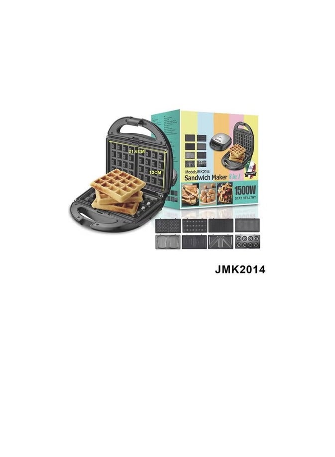 Jamaky Italy ماكينة صنع الساندويتش والفطائر  متعددة الوظائف 1500 وات 8 في 1 من جاماكي JMK2014 ايطالي 