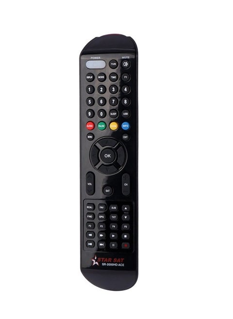 SR-2000HD SAT DVB Satellite Receiver Remote Control | Universal Digital Satellite Remote Compatible with SR-2000HD, DVB-S2 Receivers, HD Set-Top Boxes | Easy Setup, Long-Range IR Signal | Reliable Replacement Remote for Satellite TV Systems