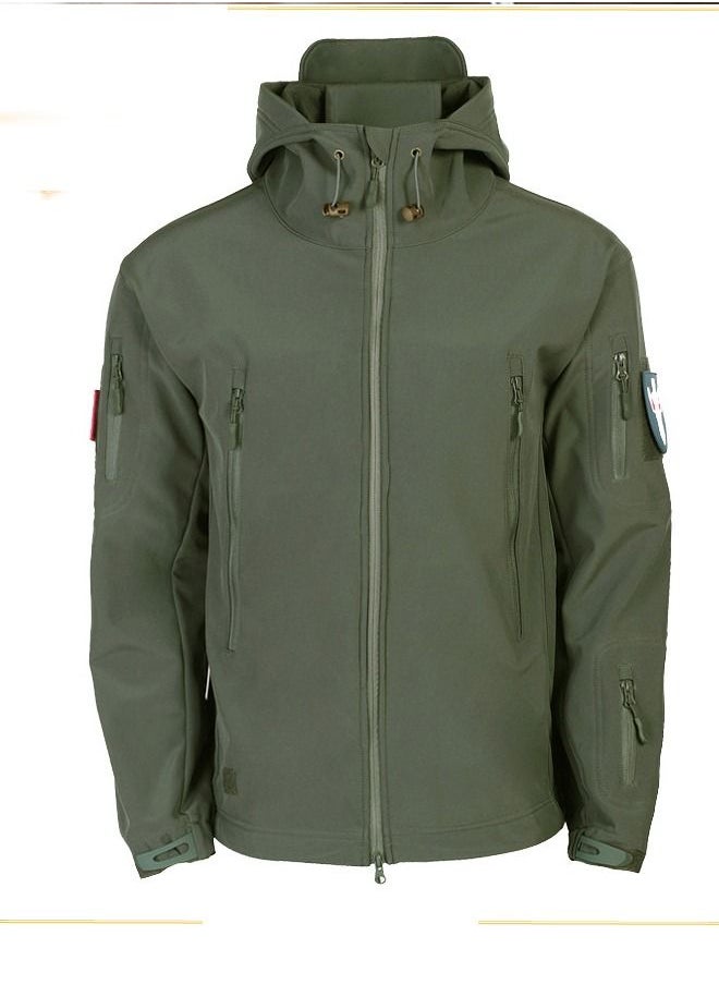 NIBEMINENT - 3-in-1 Men's Outdoor Soft Shell Plus Fleece Windproof Jacket With Detachable Lining Autumn Clothing - Image 1