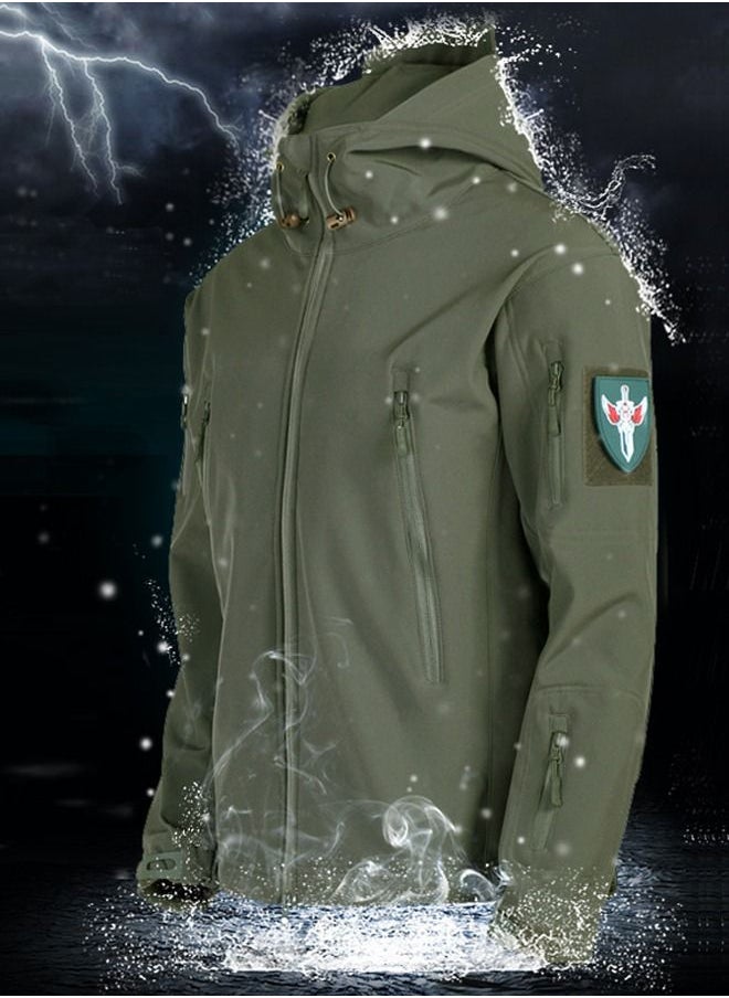 NIBEMINENT - 3-in-1 Men's Outdoor Soft Shell Plus Fleece Windproof Jacket With Detachable Lining Autumn Clothing - Image 1