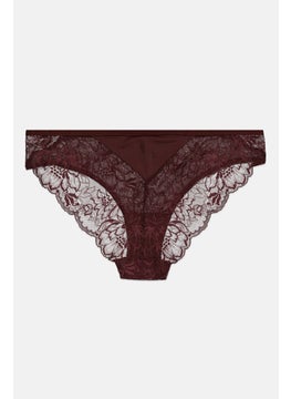 TRIUMPH Women Textured Pull On Panties, Wine  - Image 2