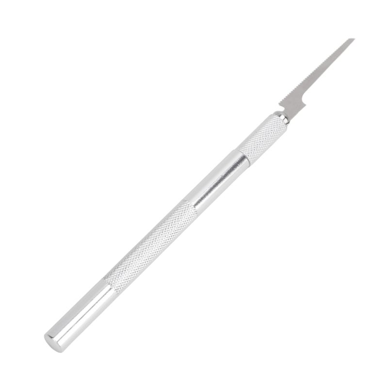 Mini Hand Saw Model Tools with 2 Different Blades Aluminum Alloy and Steel Mini Hand Saw Model Craft for Woodworking DIY Projects - Image 4