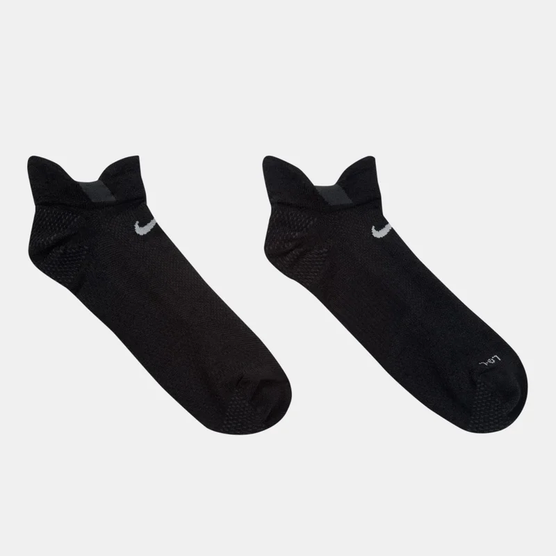 Nike Black Running No-Show Wool Socks (1 Pair)  | Best Price UAE