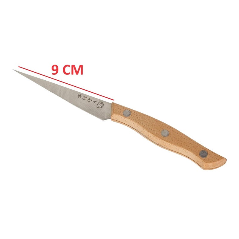 Bridge2shopping Bridge2Shopping Wooden Fruit and Vegetable Carving Tool Set Carving Knives Set of 3  - Image 4