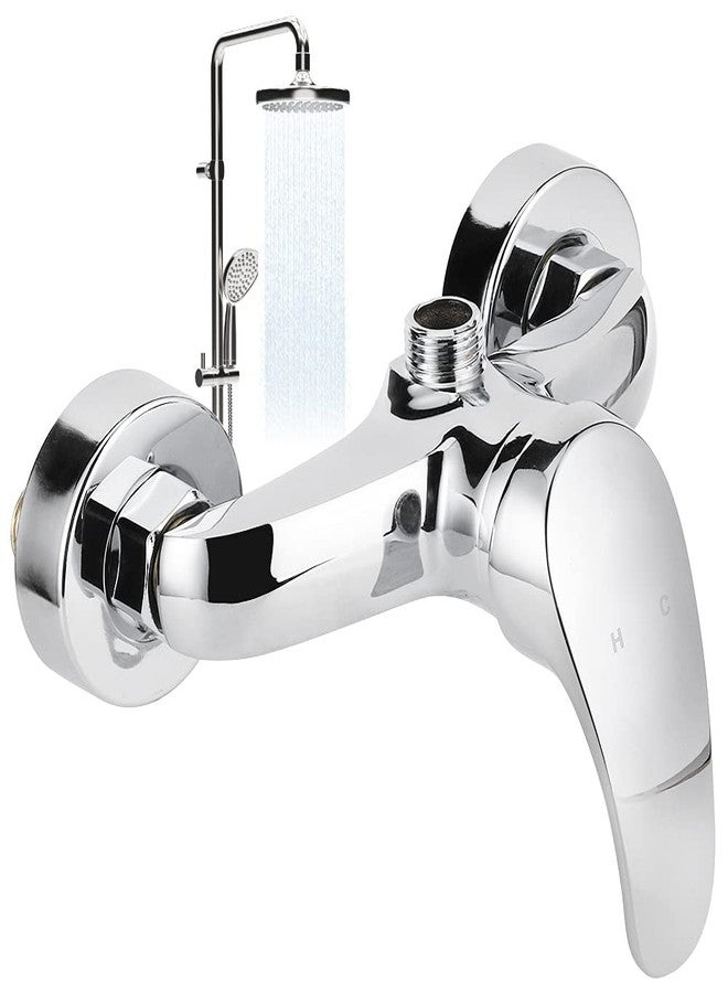 POCREATION /2 Thread Shower Valve, Wall-in Concealed Copper Shower Mixer Valve, Bathroom Shower Valve, Cold Hot Water Mixing Valve Accessory, for Household(Water Outlet Upwards), Shower - Image 3