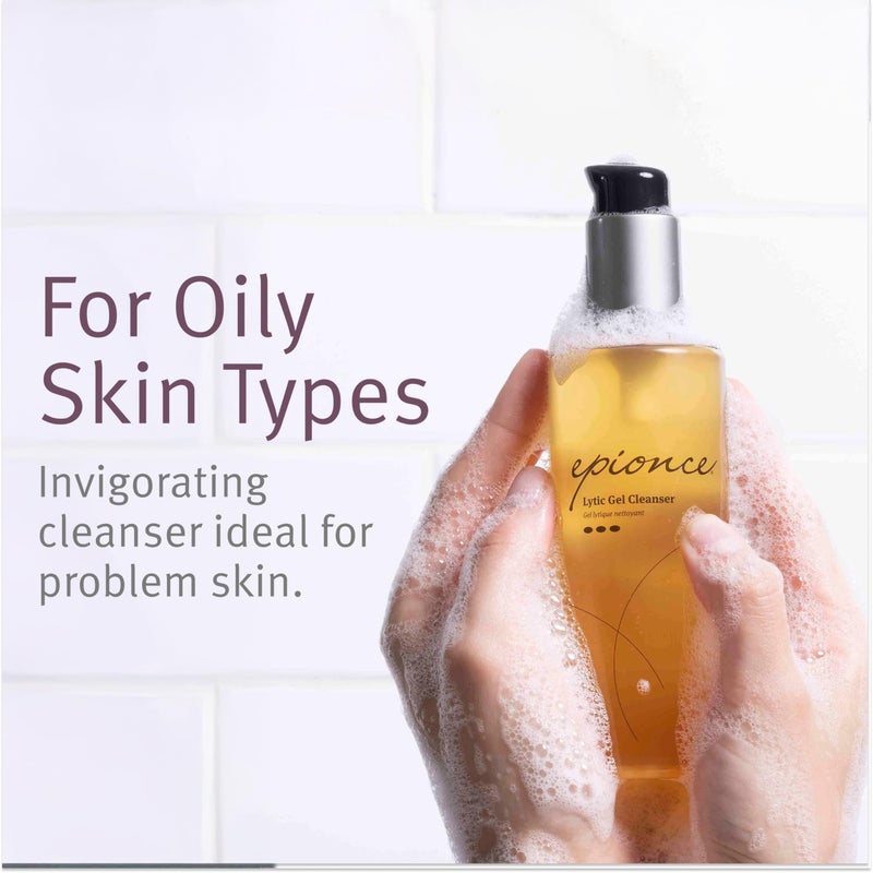 Epionce Lytic Gel Cleanser â€“ Gentle Foaming Face Wash & Makeup Remover | For Oily, Combination & Problem Skin | Acne & Oil-Control Cleanser with Willow Bark | Dermatologist Skincare - Image 2