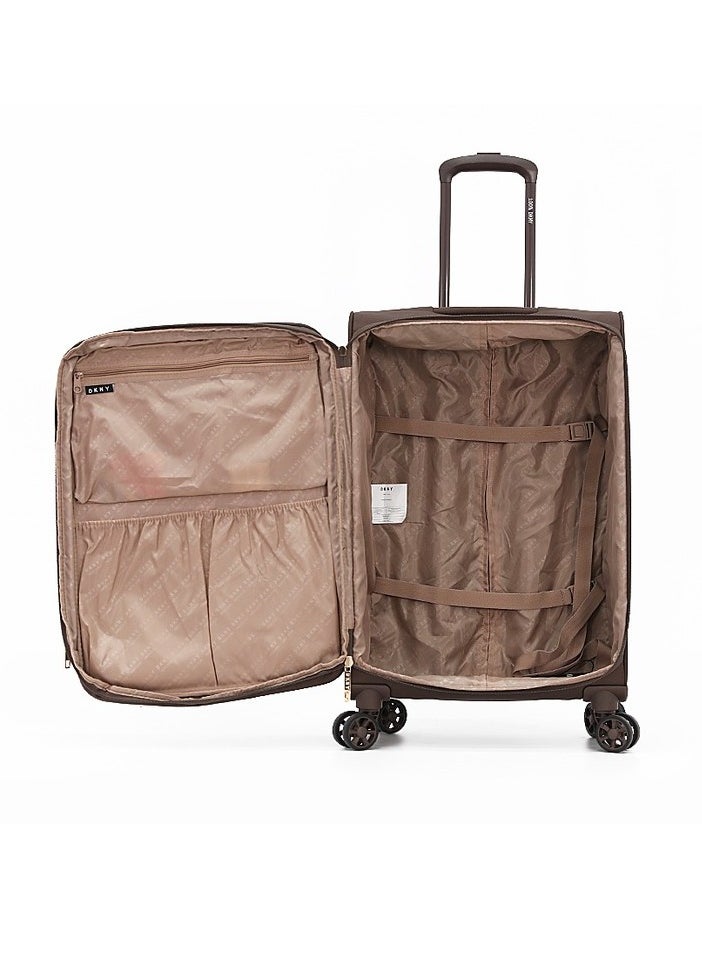 DKNY STREET CRED soft side luggage on wheels for Unisex | Ultra Lightweight ABS on with Spinner wheels 4 Color Black  - Image 5