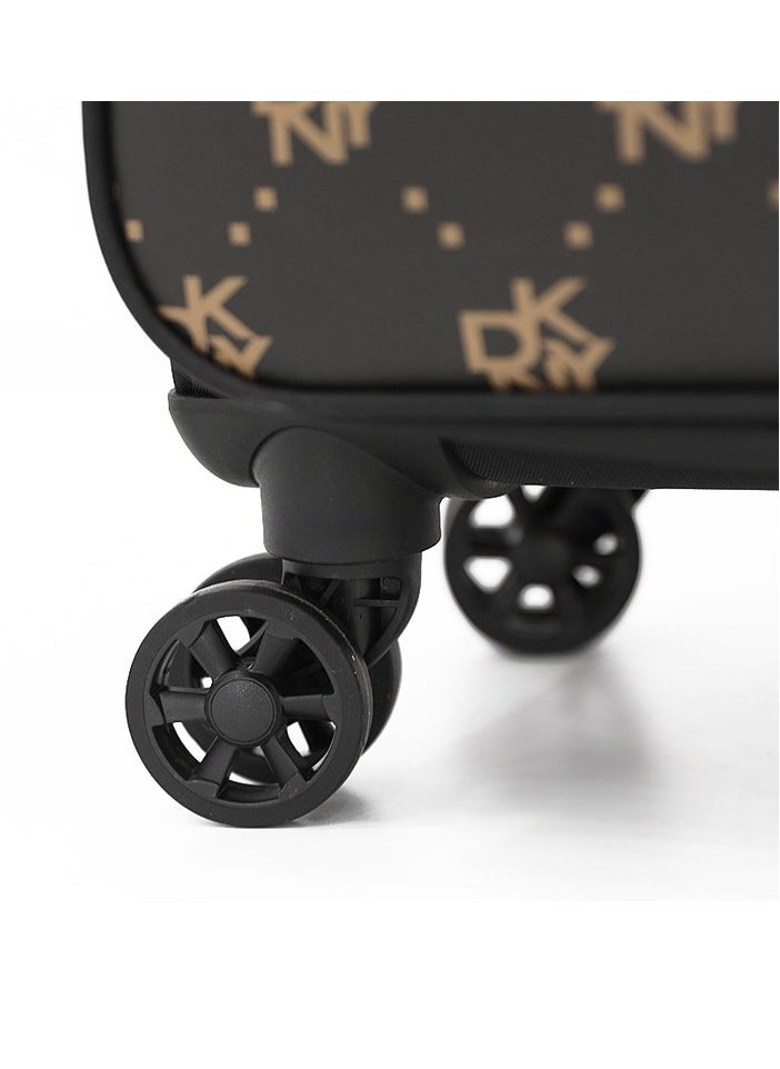 DKNY STREET CRED soft side luggage on wheels for Unisex | Ultra Lightweight ABS on with Spinner wheels 4 Color Black  - Image 4