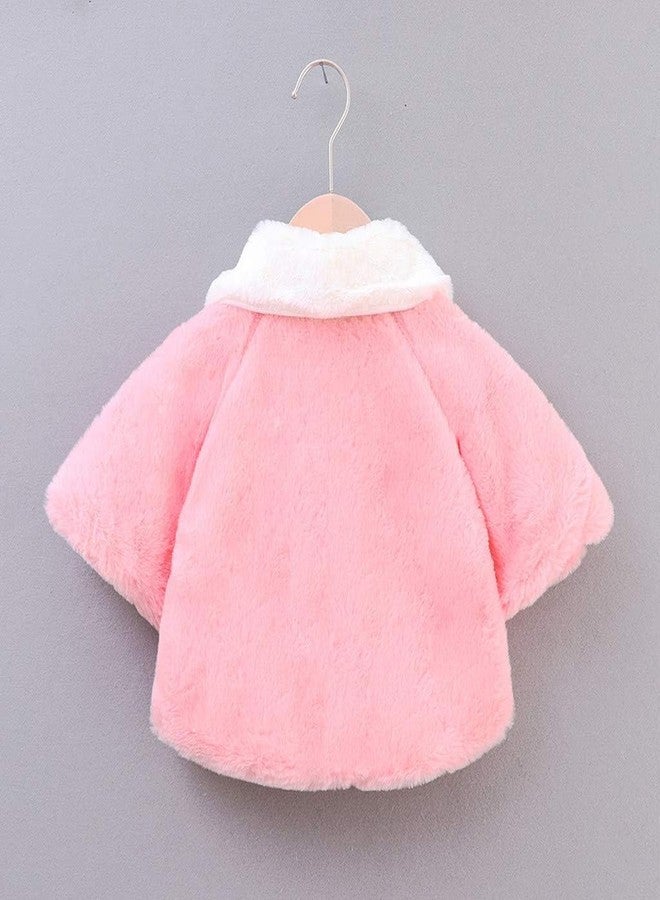 CHAMBYAL Toddler's Pink Cape for a Touch of Glamour for KIDS (age 2-4 YEARS | 24 MONTH- 48 MONTH) Pack of 1 - Image 3