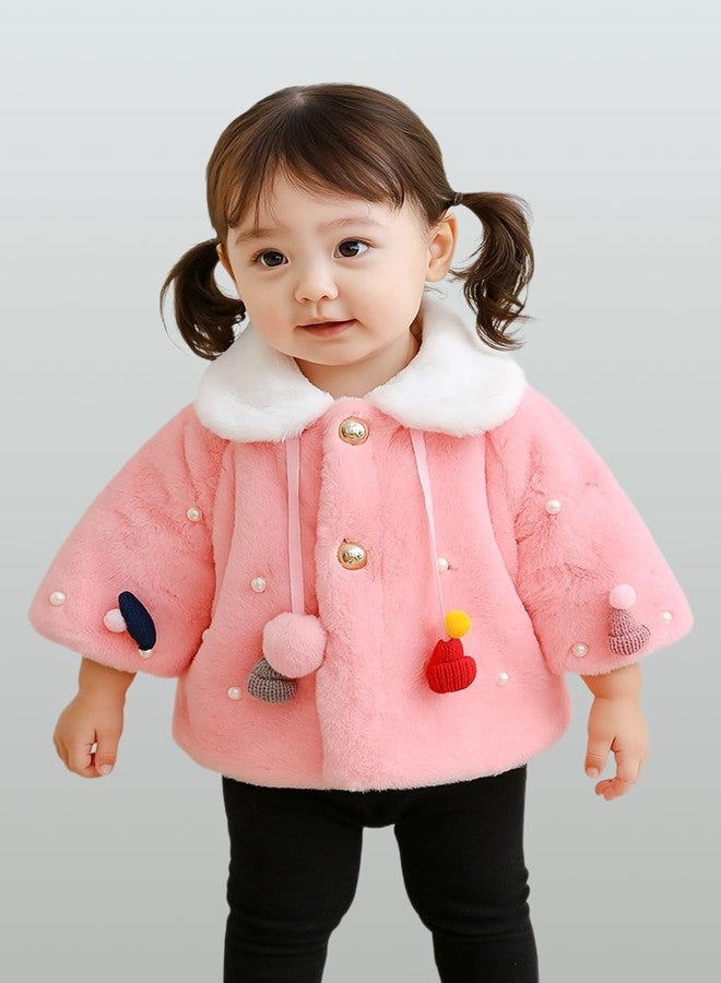 CHAMBYAL Toddler's Pink Cape for a Touch of Glamour for KIDS (age 2-4 YEARS | 24 MONTH- 48 MONTH) Pack of 1 - Image 2