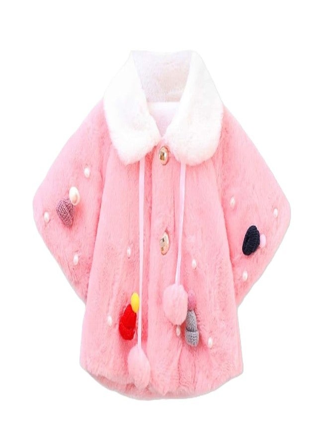 CHAMBYAL Toddler's Pink Cape for a Touch of Glamour for KIDS (age 2-4 YEARS | 24 MONTH- 48 MONTH) Pack of 1 - Image 1