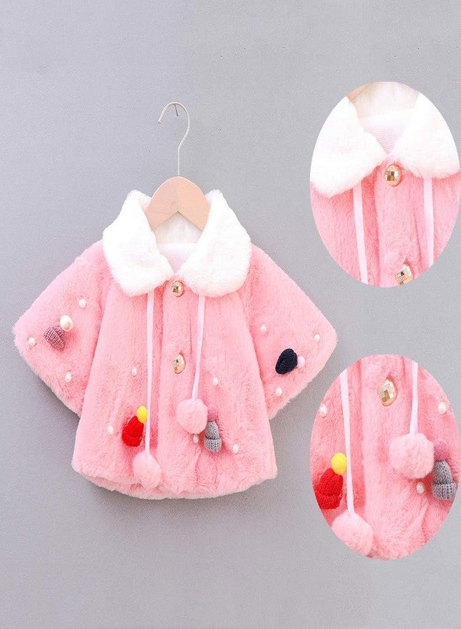 CHAMBYAL Toddler's Pink Cape for a Touch of Glamour for KIDS (age 2-4 YEARS | 24 MONTH- 48 MONTH) Pack of 1 - Image 4