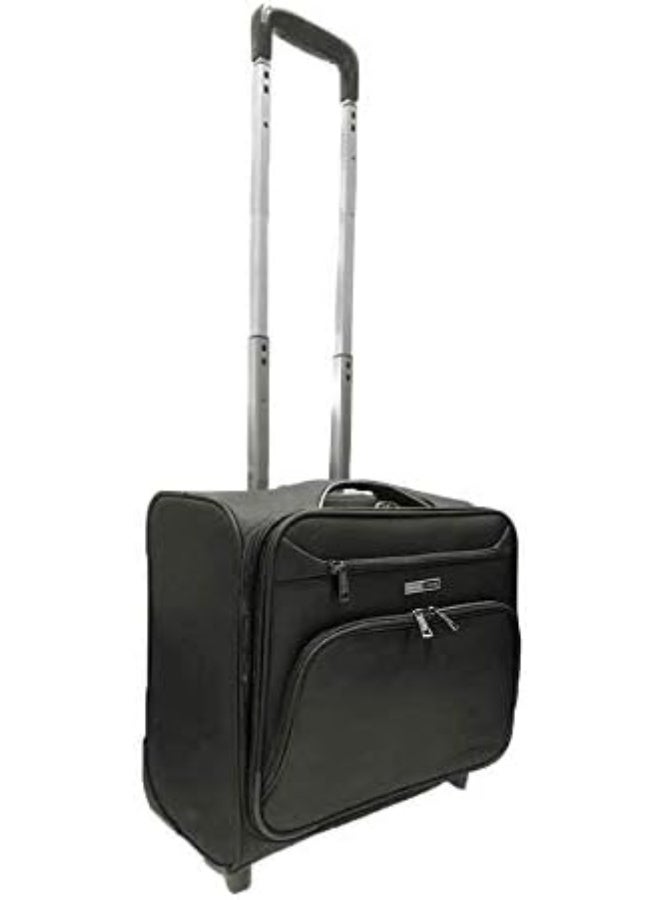 PARAJOHN Pilot Case Trolley 4Wheels 360 degree Spinner Wheel Water Repellent Rolling Suitcase for Unisex Black - Image 4