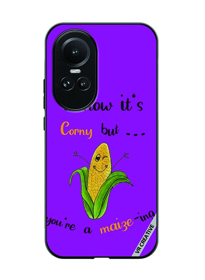 VR CREATIVE Protective Case Cover For Oppo Reno 10 Corn Design Multicolour - Image 1