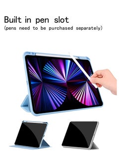 ESSAGER Protective Case Cover, Protective Stand Cover for Apple iPad Pro 11 inch (2018/2020/2021/2022) Generation with Pencil Holder, 360° Rotating with Auto Sleep/Wake  - Image 3