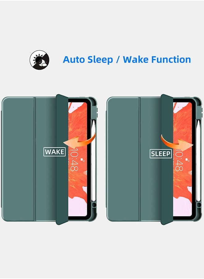 ESSAGER - Protective Case Cover, Protective Stand Cover for Apple iPad Pro 11 inch (2018/2020/2021/2022) Generation with Pencil Holder, 360° Rotating with Auto Sleep/Wake - Image 1