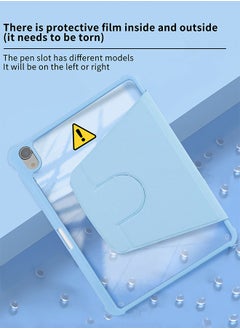 ESSAGER Protective Case Cover, Protective Stand Cover for Apple iPad Pro 11 inch (2018/2020/2021/2022) Generation with Pencil Holder, 360° Rotating with Auto Sleep/Wake  - Image 5