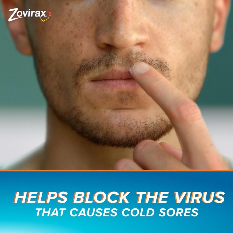 Zovirax Cold Sore Treatment Cream Tube 2 g - Image 5