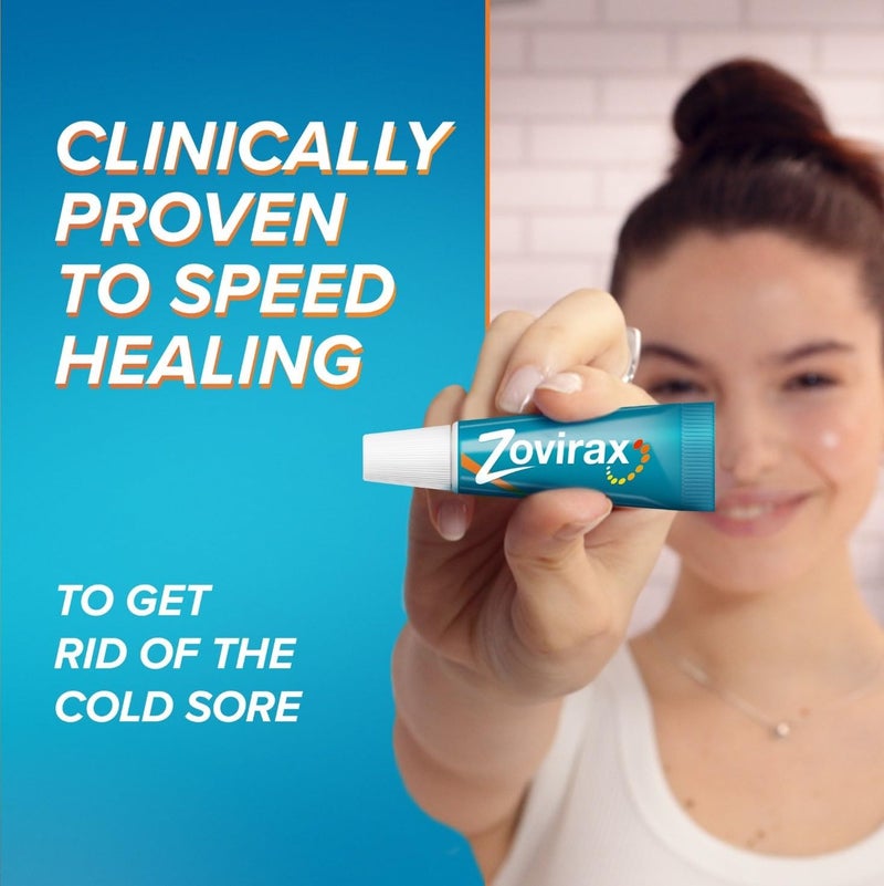 Zovirax Cold Sore Treatment Cream Tube 2 g - Image 3