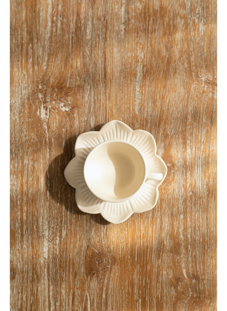 Curate Home Flower Tea Cup and Saucer