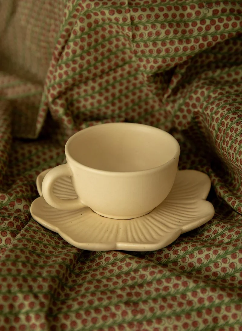 Curate Home Flower Tea Cup and Saucer
