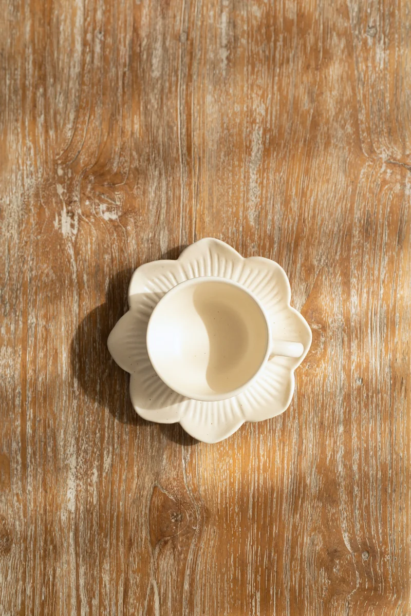 Curate Home Flower Tea Cup and Saucer