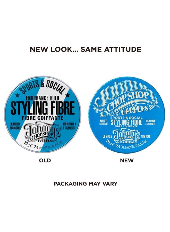 Johnny's Chop Shop Sports & Social Fibre Mens Grooming & Hair Styling Humidity Resistant Endurance Strong Hold Gel Paste Beeswax 2.4 Oz (Pack Of 1) - Image 3