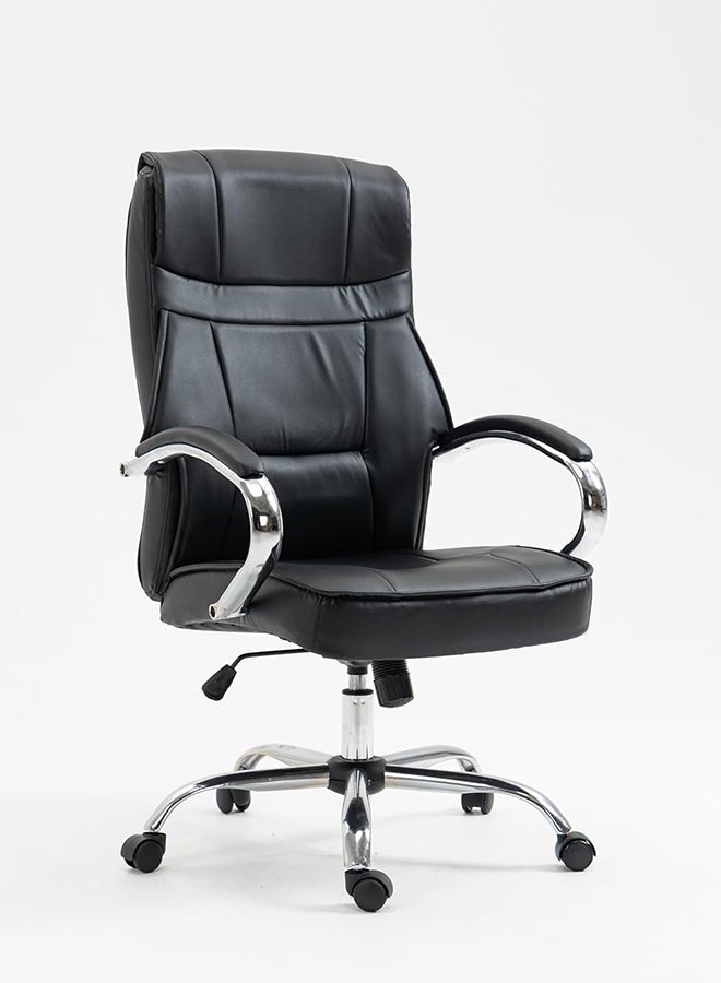 Maf Boss Executive Office Chair Steel Structure, Pu Leather 360° Swivel Desk Gaming Chair High Back & Adjustable Height Computer Table Chair, Soft Foam Gaming Study Chair Lumbar Support-Maf-6747