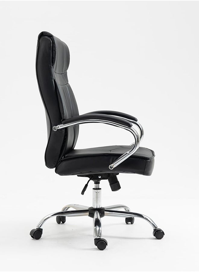 MAF furniture Maf Boss Executive Office Chair Steel Structure, Pu Leather 360° Swivel Desk Gaming Chair High Back & Adjustable Height Computer Table Chair, Soft Foam Gaming Study Chair Lumbar Support-Maf-6747  - Image 3