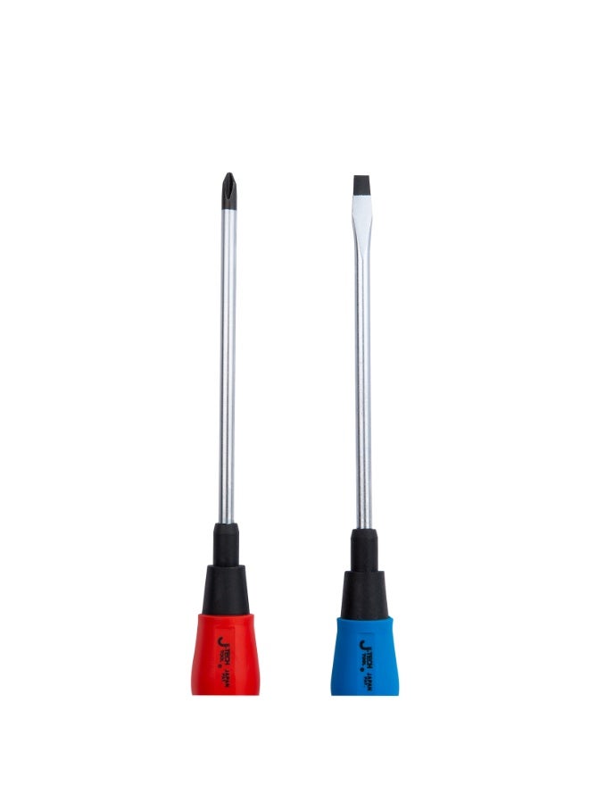 jetechtool Jetech 6-Piece Screwdrivers Set With Chrome Vanadium Nickel Steel Tip, 3 Phillips and 3 Slotted Tips, Professional Cushion Grip Screwdriver Set with High Torque - ST-6PCS-SET - Image 3