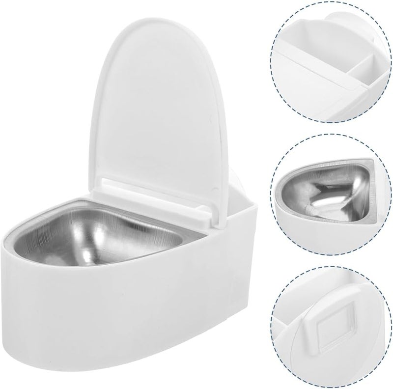 مطفأة سجائر مقاومة للرياح مثبتة على الحائط على شكل مرحاض مع غطاء لديكور الحمام والمكتب المنزلي - Image 4