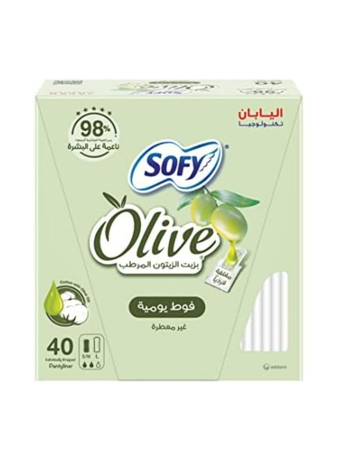Sofy Pantyliner Olive Oil, 40 Pads