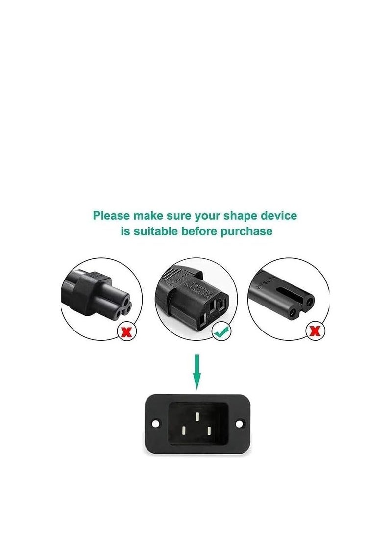 Terabyte "UK 3-Pin Power Cable 1.8 Meter with Fuse - High Quality AC Power Cord for Computer, Printer, LCD/LED Monitor - Compatible with Dell, HP, Samsung, Sony, Lenovo" - Image 5