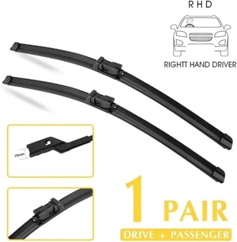 Wivplex Car Front Wiper Blades for Saturn Aura 2008-2009 - Image 5