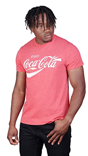 Coca-Cola Mens Coke Classic T Shirt, Red Heather, Small US - Image 4