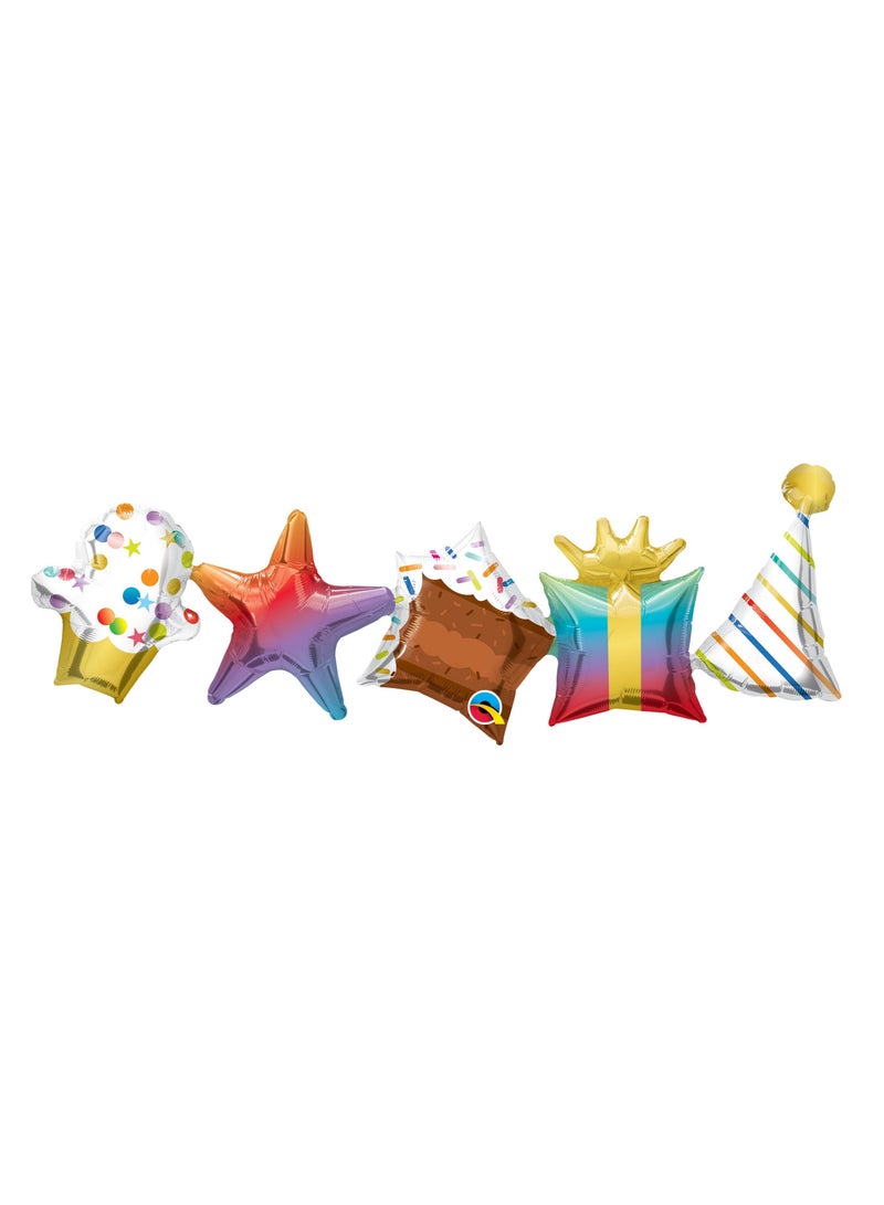 41" Birthday Garland Foil Balloon