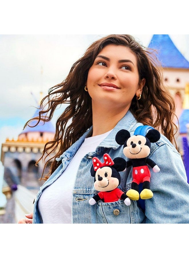 Disney store ديسني ستور ليلو نوي موص دمية محشوة رسمية - محشوة ناعمة مع ميزات مطرزة، يدين قابلة للتشكيل ورأس دوار، يدي مغناطيسية للإمساك، 6 بوصات، ارتدي ملابس نوي موص - Image 4