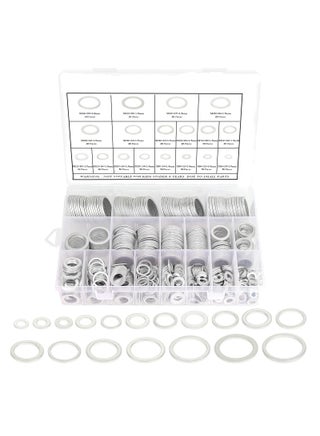 SYOSI 560 Pcs 18 Sizes Automotive Drain Plug Gaskets, Oil Crush Washers, Aluminum Flat Washers Assortment Kit (M6 M8 M10 M12 M14 M16 M18 M20 M22 M24) - pzsku/Z3B485B3C494C5E9710FEZ/45/_/1703844528/2ef9f962-fbae-442c-a188-de7f3e87d516
