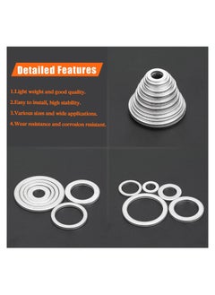 Y&D SYOSI 560 Pcs 18 Sizes Automotive Drain Plug Gaskets, Oil Crush Washers, Aluminum Flat Washers Assortment Kit (M6 M8 M10 M12 M14 M16 M18 M20 M22 M24)  - Image 4