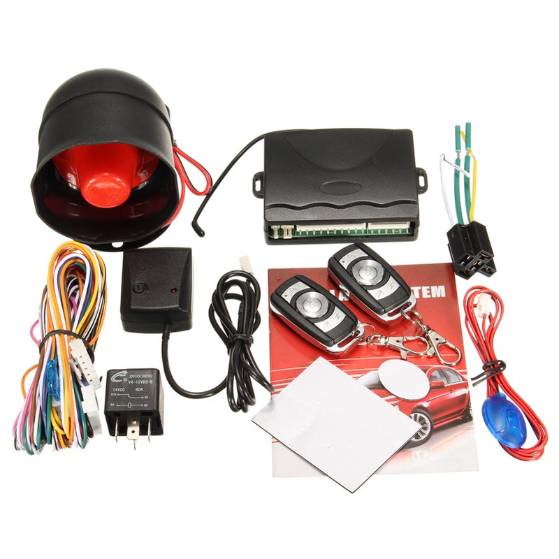 12V Universal Automobile Single Direction Anti-Theft Equippment Remote Control Vibration Alarm - Image 1