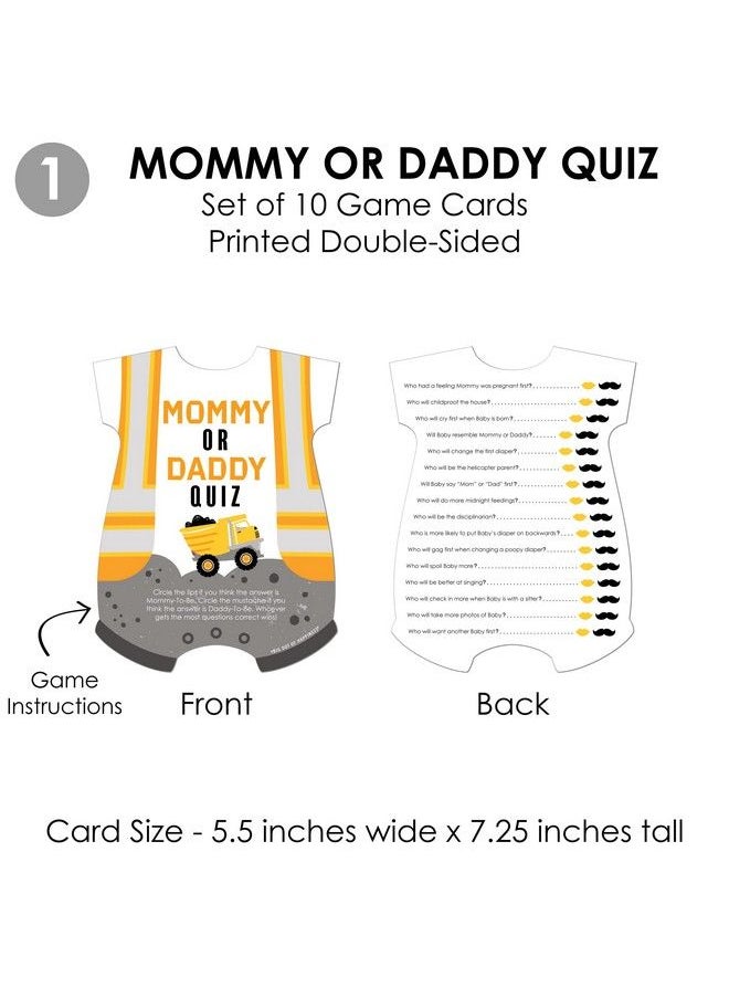 Big Dot of Happiness Dig It Construction Party Zone 4 Baby Shower Games 10 Cards Each Gamerific Bundle  - Image 5