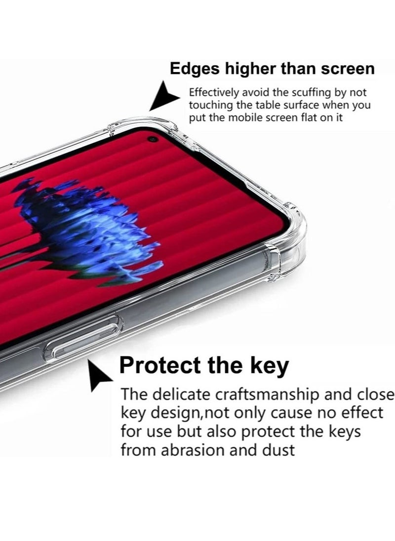Raxoom Nothing Phone 1 Case Clear Transparent with 2pcs Screen Protector Reinforced Corners TPU Shock-Absorption Flexible Cell Phone Cover for Nothing Phone 1 - Image 2