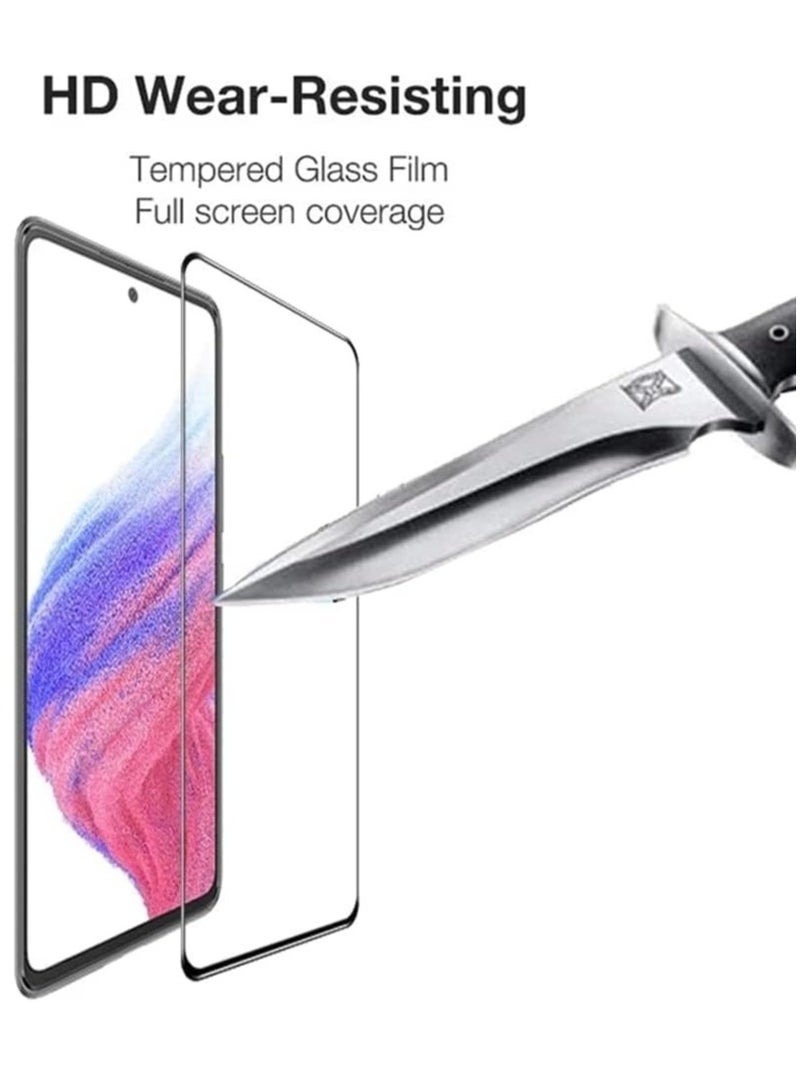 إلترازون Galaxy A73 5G Transparent Case with 2 Tempered Glass Screen Protectors – Anti-Scratch Protective Cover - Image 4