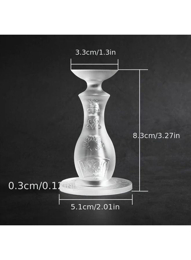 Silicone Door Stopper 3pcs Set White Black Transparent For Quiet Operation - Image 2