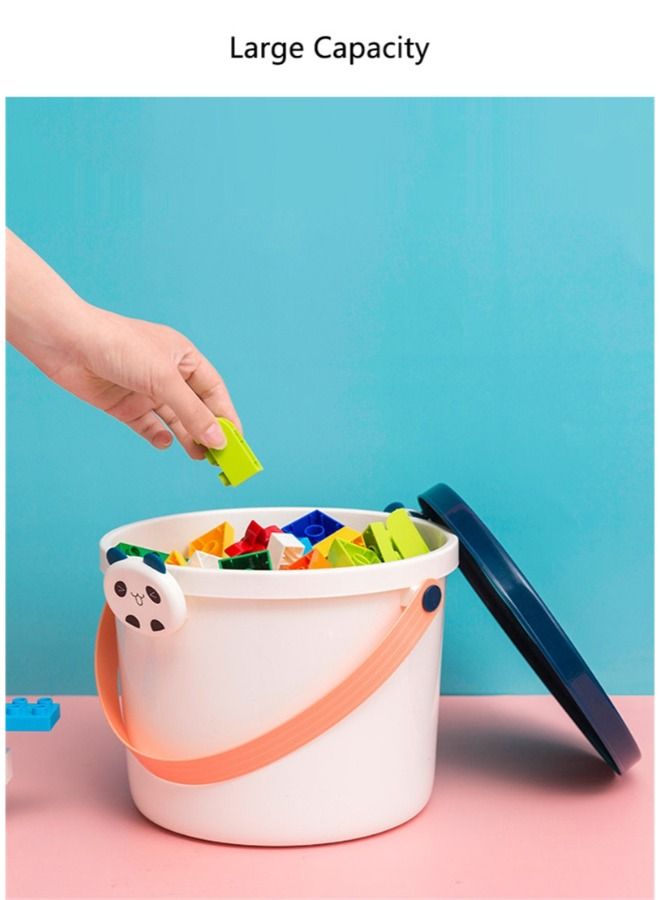 ACLIX Creative Toy Bucket With Portable Building Blocks Plastic Bucket With Handle Household Boxes - Image 2
