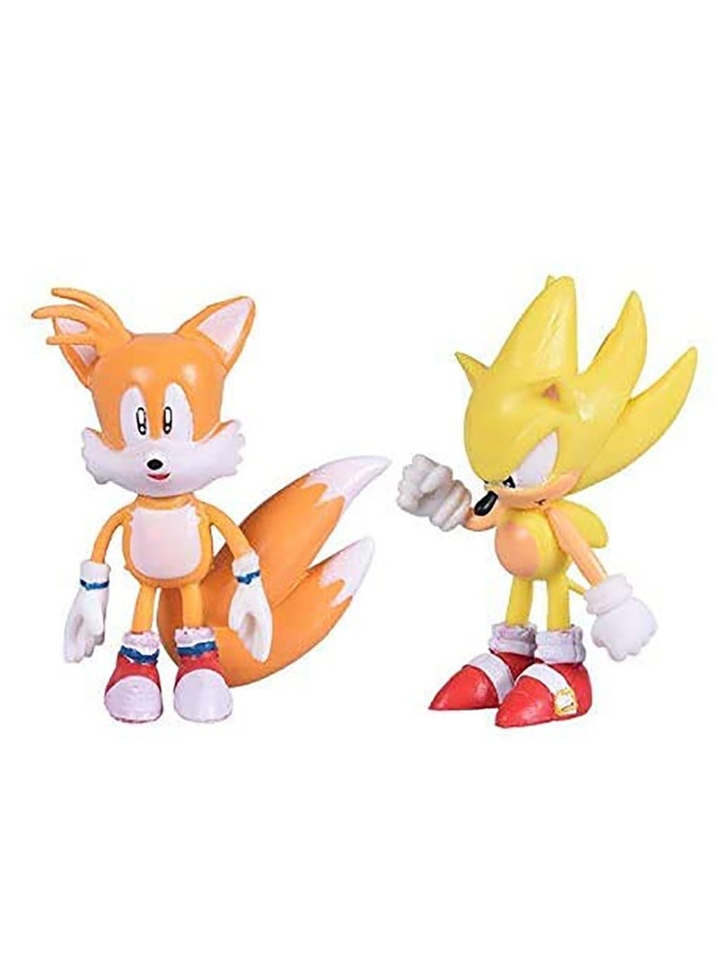 Sonic Figurines Collection Playset, Children Mini Toys Cupcake Toppers for Birthday Party Supplies Set of 6 pcs - Image 3
