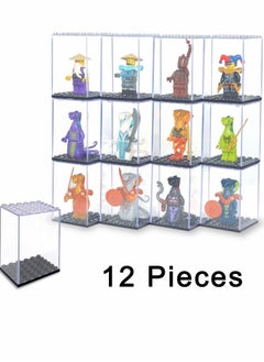 Y&D Figurines Display Case 12Pack Transparent Acrylic Dustproof Protection Cover for Toys Collectibles Building Block  - Image 3