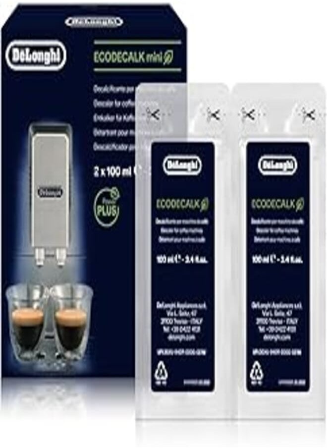 De'Longhi - Delonghi EcoDecalk 2 x 100ml Descaler (Pack of 1) - Image 1